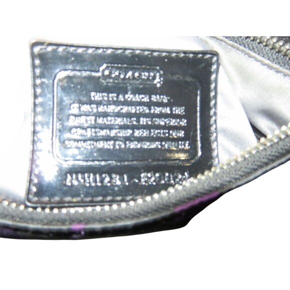 Coach Poppy Daisy Purple Ocelot Print Crossbody Bag F20024 with matching wallet - Picture 9 of 15